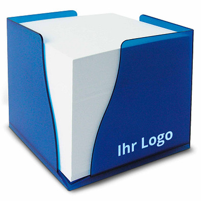 Zettelbox Curve, blau-gefrostet