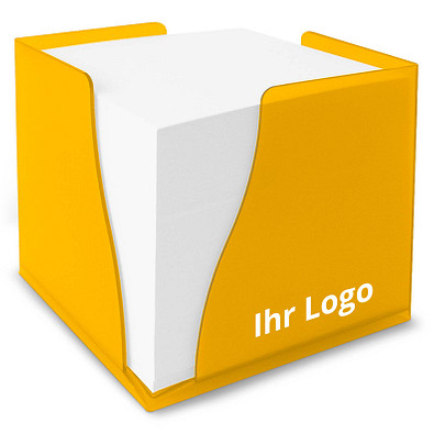 Zettelbox Curve, gelb-orange-gefrostet Zettelbox Curve, gelb-orange-gefrostet