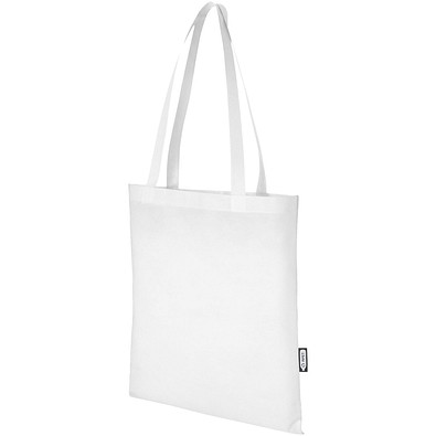 Zeus Non Woven große Tragetasche 6L aus GRS Recyclingmaterial 6 L, weiss