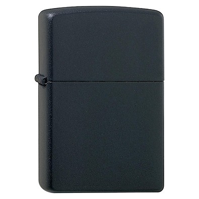 Zippo Benzin Feuerzeug, schwarz matt