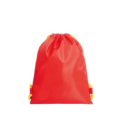 Zugbeutel PAINT, rot-gelb