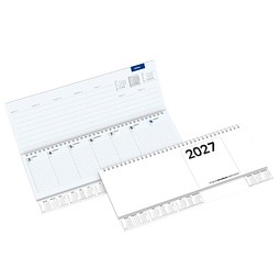 Querkalender Terminax Deskmaster 2026, weiß