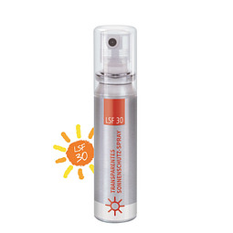 Sonnenschutzspray transp. LSF 30 - No Label Look, inkl. Druck, 20 ml Pocket Spray