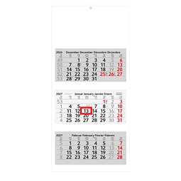 Geiger-Notes 3-Monats-Recycling-Wandkalender Profil 2026, green+blue, inkl. Druck