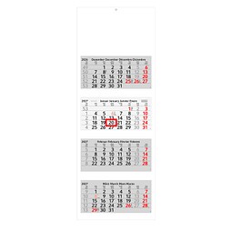 Geiger-Notes 4-Monats-Recycling-Wandkalender Profil 2026, green+blue, inkl. Druck