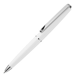 uma® Metall-Drehkugelschreiber Eternity, blaue Mine, weiß