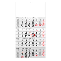 Geiger-Notes 4-Monats-Wandkalender Recycling 2026, green+blue