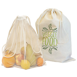 Joytex® Baumwoll Veggie Bag Colombo, 25 x 30 cm, klein, natur