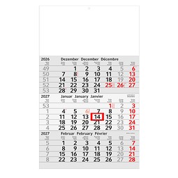 Geiger-Notes 3-Monats-Wandkalender Recycling 2026 green+blue