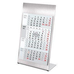 Geiger Notes 4-Monats-Tischkalender Edelstahl 2026/2027, DE