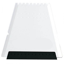 Eiskratzer Trapez, weiß/schwarz