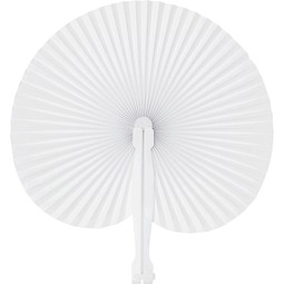 Faltbarer Fächer PEACOCK,weiß
