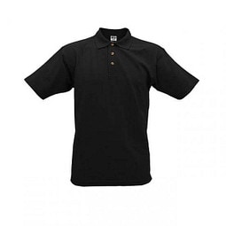 JAMES & NICHOLSON Unisex Poloshirt, schwarz, XXXL