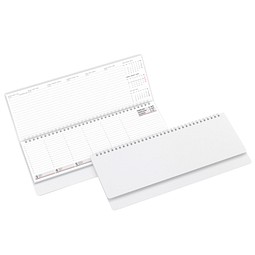 Geiger-Notes Schreibtisch-Querkalender Ideal 2026 im Kartoneinband, weiß