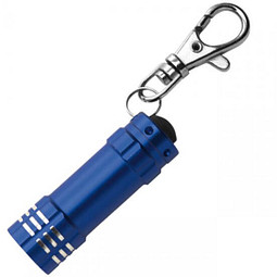 LED-Minilampe mit Karabiner, blau