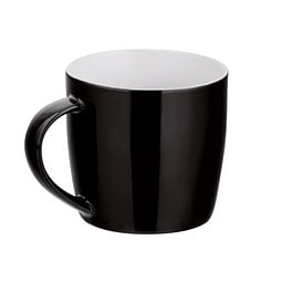 Keramiktasse Lara, 370 ml, schwarz