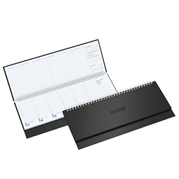 Schreibtisch-Querkalender TivoliSoft 2026, schwarz