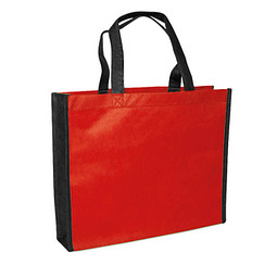 Joytex® Vliestasche Bergen, rot/schwarz