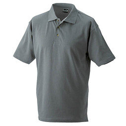 JAMES & NICHOLSON Unisex Poloshirt, dunkelgrau, L