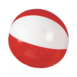 Wasserball, rot/weiß