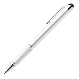 Metall-Touch-Kugelschreiber Halifax, blaue Mine, silber