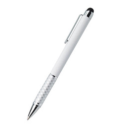 PENKO® Metall-Touch-Kugelschreiber Halifax, blaue Mine, weiß