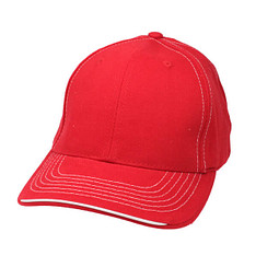 Sandwich-Cap Kontrast, Rot/Weiß