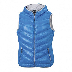 JAMES & NICHOLSON Damen Daunenweste, blau/silber, L