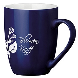 Tasse Gloria, 370 ml, kobaltblau/weiß