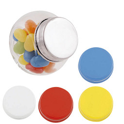 Mini-Bonbonglas mit Jelly Beans, blau