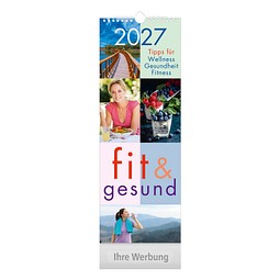 Streifenkalender fit & gesund 2026