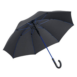 FARE® Automatik-Stockschirm Windproof, schwarz-euroblau