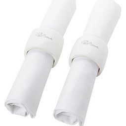 Paul Bocuse Servietten-Ringe, weiß