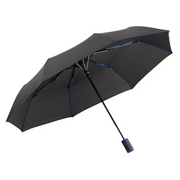 FARE® Automatik Taschenschirm Stylo, schwarz/euroblau