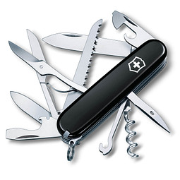 VICTORINOX Taschenmesser Huntsman, 15 Funktionen, schwarz