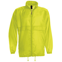 B&C Collection Unisex Windbreaker Jacke, gelb, L