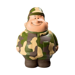 Herr Bert® Anti-Stress-Figuren Gefreiter Bert, dunkelgrün
