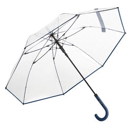 FARE® Automatik-Stockschirm Pure, transparent/marine