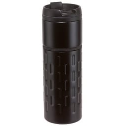Metall-Isolierbecher Modern, 400 ml, schwarz
