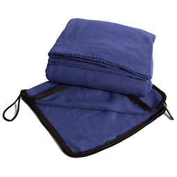 Decke/-kissen 2 in 1, navy