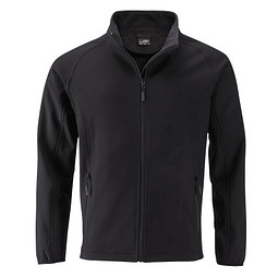 JAMES & NICHOLSON Herren Softshell-Jacke Promo, schwarz, M
