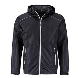 JAMES & NICHOLSON Herren Regenjacke Basic, Herren, schwarz, L