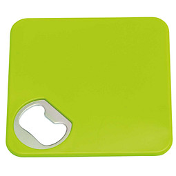 Untersetzer mit Flaschenöffner, Apfelgrün