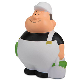 Herr Bert® Anti-Stress-Figuren Maler Bert mit Cap, schwarz/weiß