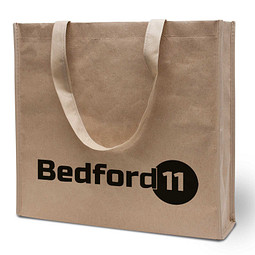 Joytex® Papier/Vlies-Einkaufstasche, 42x38x10cm, braun