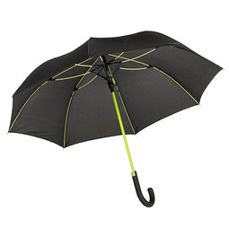 Automatik-Stockschirm Shelter, schwarz/apfelgrün