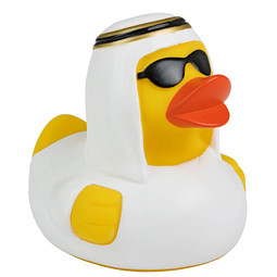 Schnabels® Bade-Ente Scheich, gelb/weiß