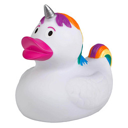 Schnabels® Bade-Ente Einhorn, weiß