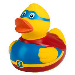 Schnabels® Bade-Ente Superduck, gelb/blau