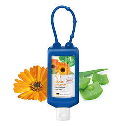 Handbalsam Ringelblume, inkl. Druck auf Body Label, Bumper 50 ml, Blau